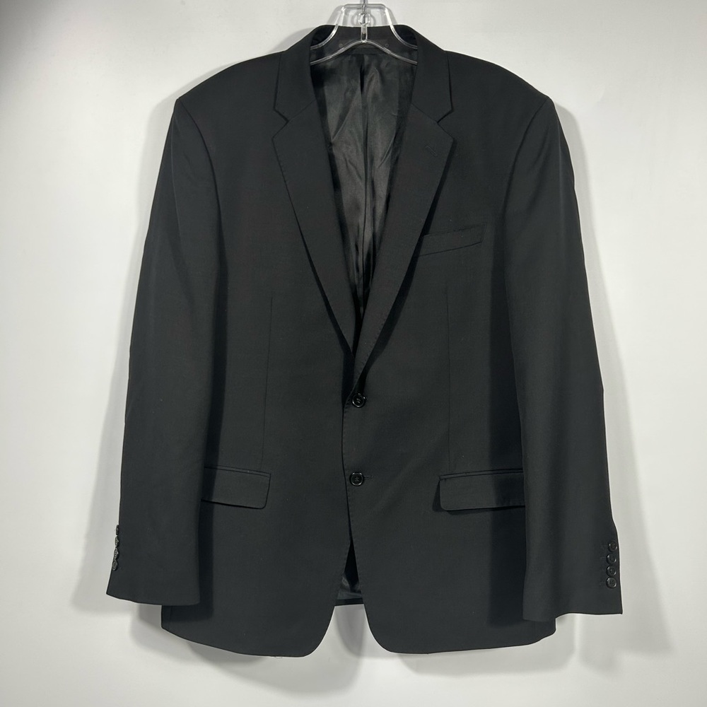 Versace Collection Formal Wool Black Suit Jacket Size EU54